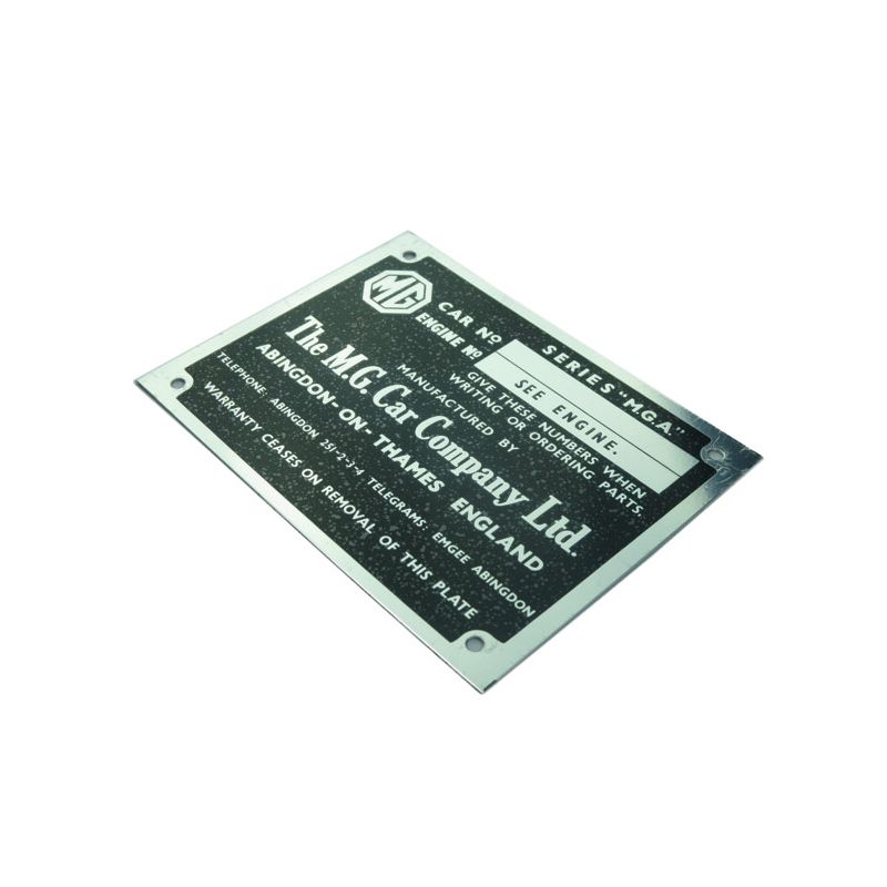 CHASSIS PLATE:  MGA 57>
