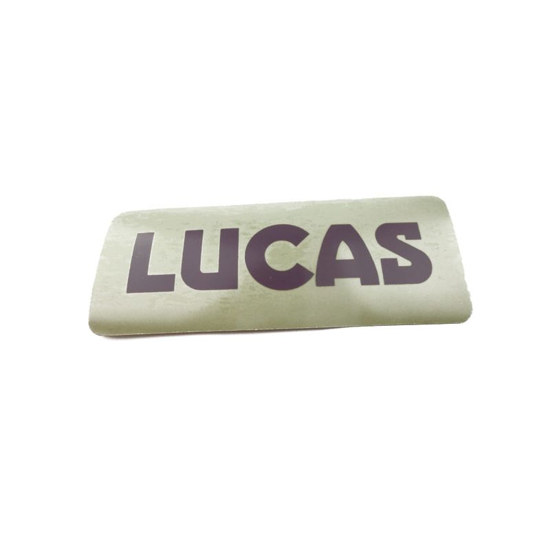 LUCAS BATTERY DECAL:  VARIOUS, MGA, TR2, TR3, TR3A, TR4, TR4A, TR5, TR