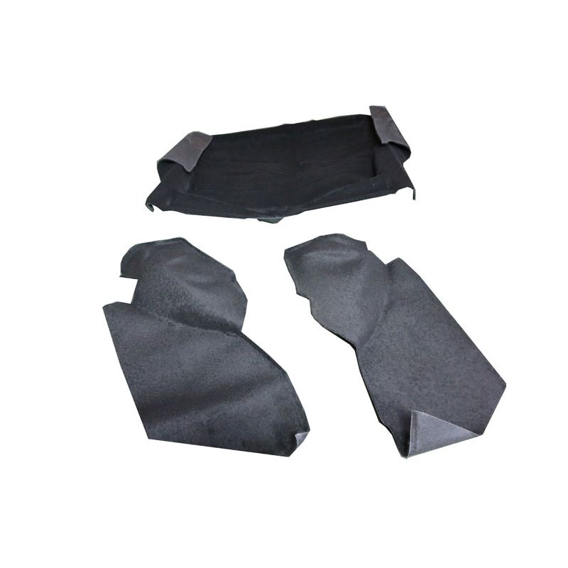 MOULDED BOOT CARPET (BLACK): MGB ROADSTER