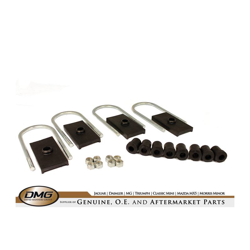 LEAF SPRING FIT KIT AXLE:  MGB TUBE AXLE