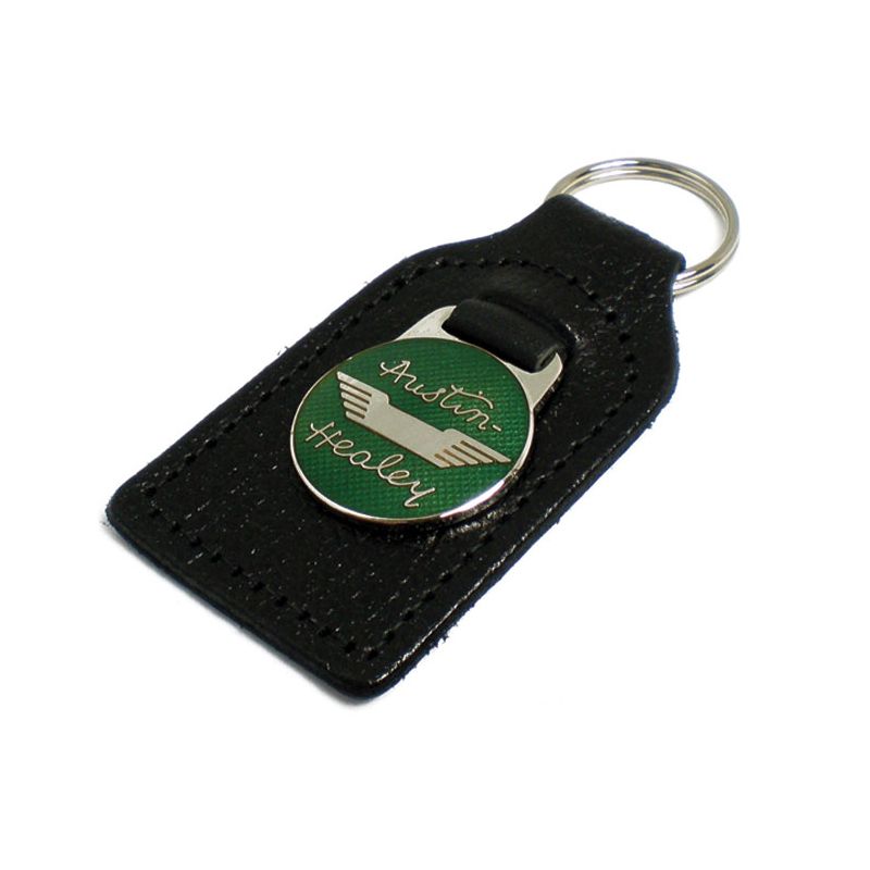 LEATHER KEYFOB GREEN:  AH