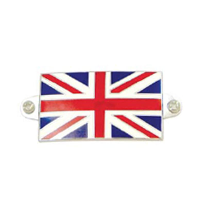 UNION JACK CAR PLATE (WITH RIVET HOLES)