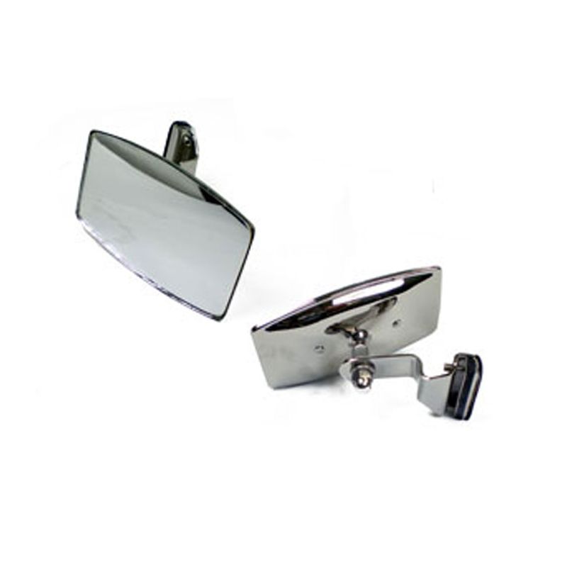 MIRROR QTR LIGHT STAINLESS OBLONG