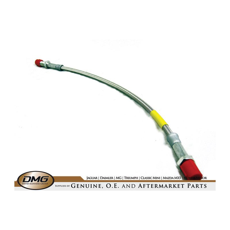 BRAIDED BRAKE HOSE RR:  MGB FR 62-80, S&M