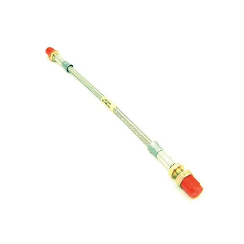 BRAKE HOSE BRAIDED SS RR:  MGB RUBBER BUMPER