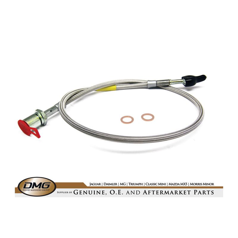 LH/RH BRAIDED FRONT BRAKE HOSE:  MGF MG TF