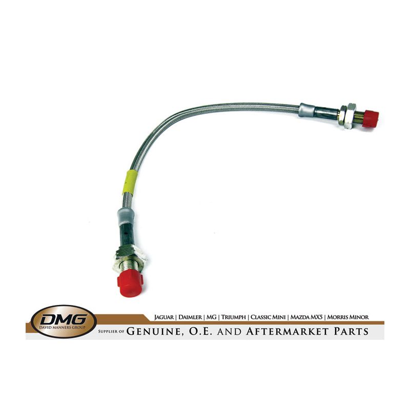 BRAIDED BRAKE HOSE FRONT:  TR7, TR8