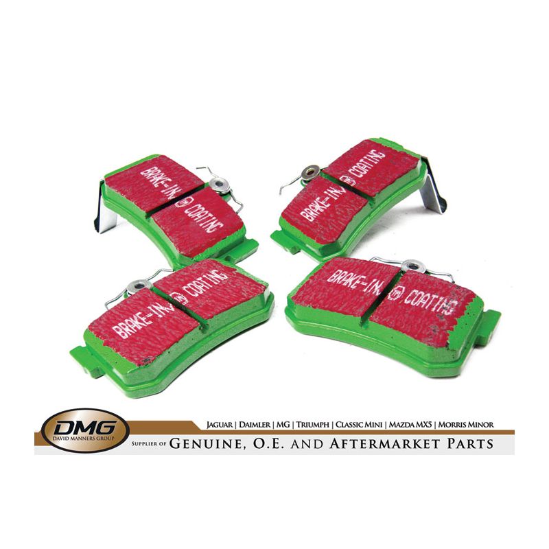 GREENSTUFF BRAKE PAD SET REAR:  MGF