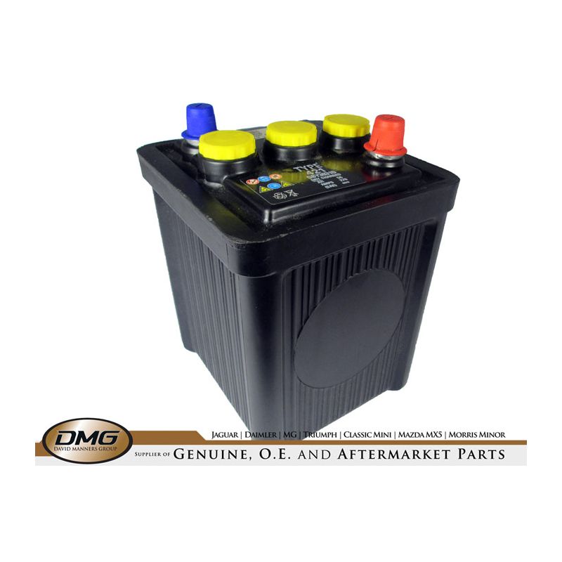 BATTERY 6 VOLT DRY:  MGB, MGC