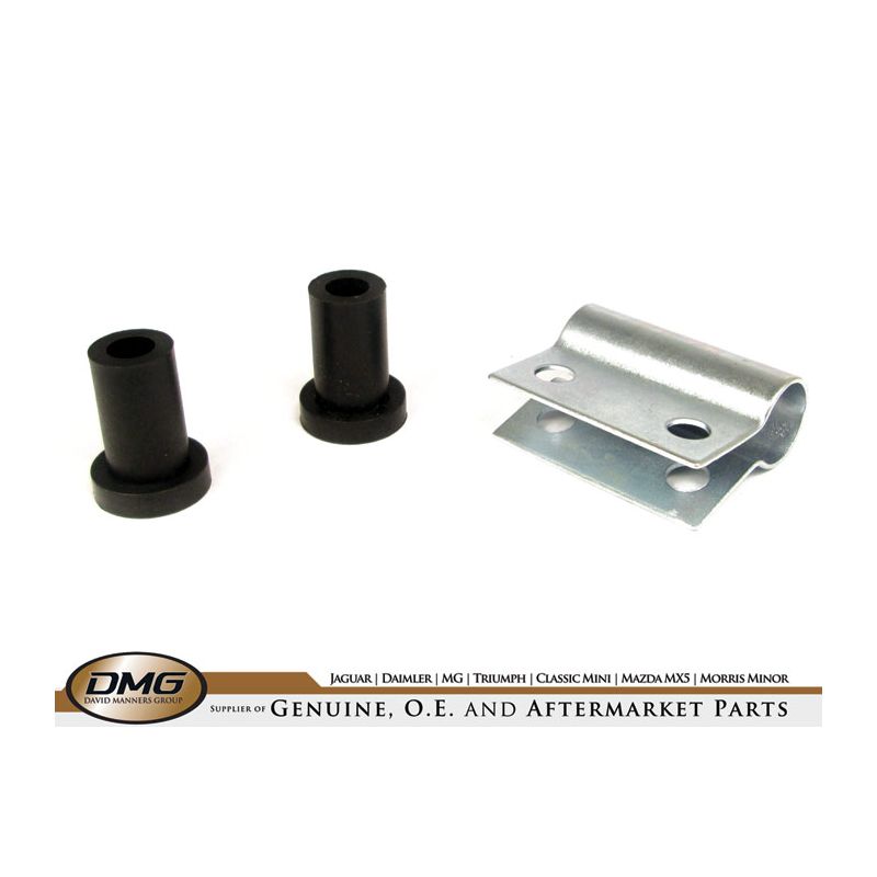 BRACKET & 2 BUSHES:  MGB