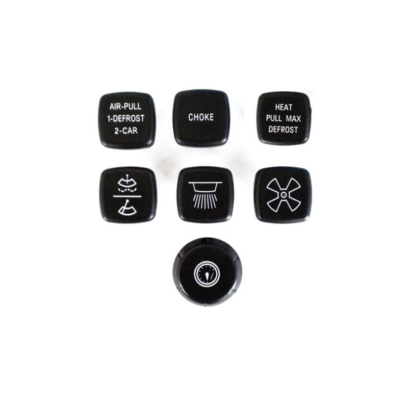 DASH KNOB SET:  TR6 73-76