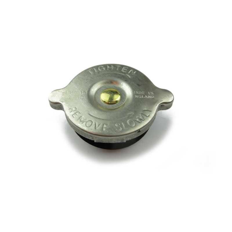 RADIATOR CAP 13LB:  MGB, TR6, SPITFIRE, STAG, GT6 STAINLESS FINISH