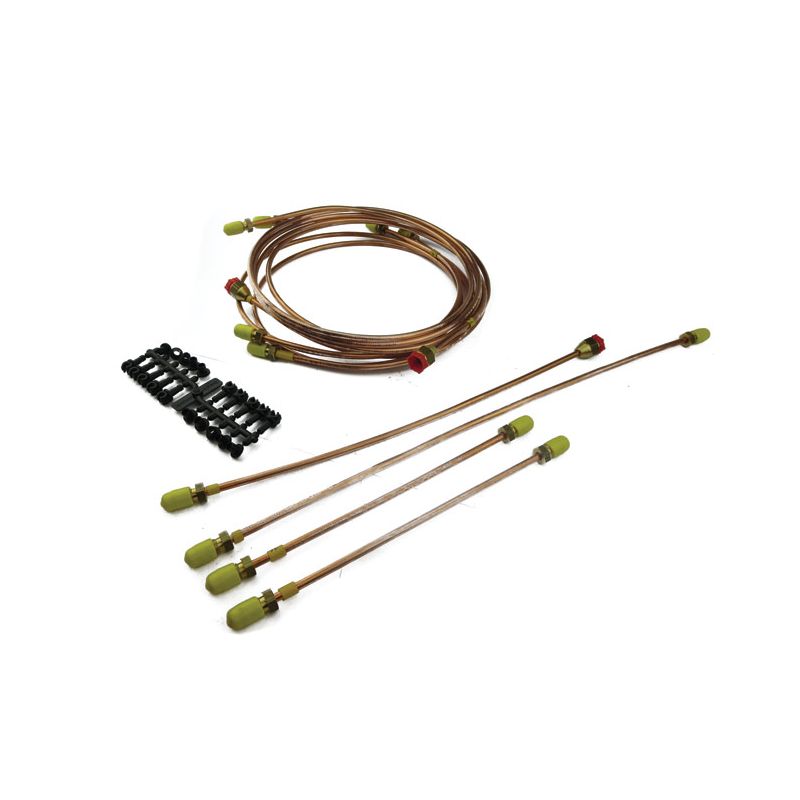 BRAKE PIPE SET RHD GIRLING:  TR3, TR3A