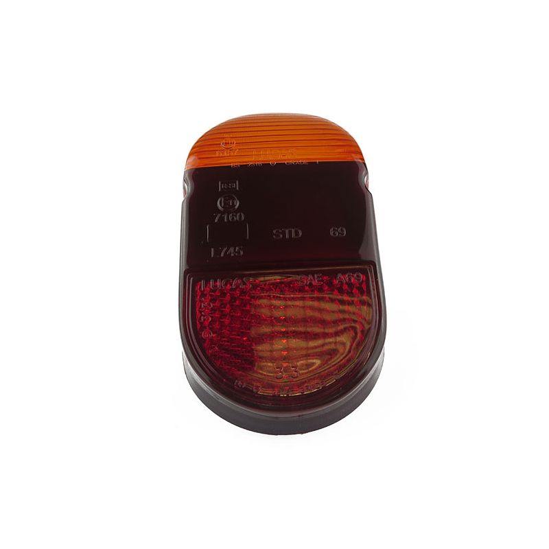 LUCAS R LIGHT LENS RED / AMBER: MORRIS MINOR 1098CC