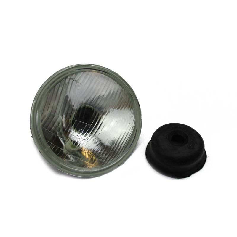 5.3/4" HEADLAMP UK RHD H4 + PILOT: