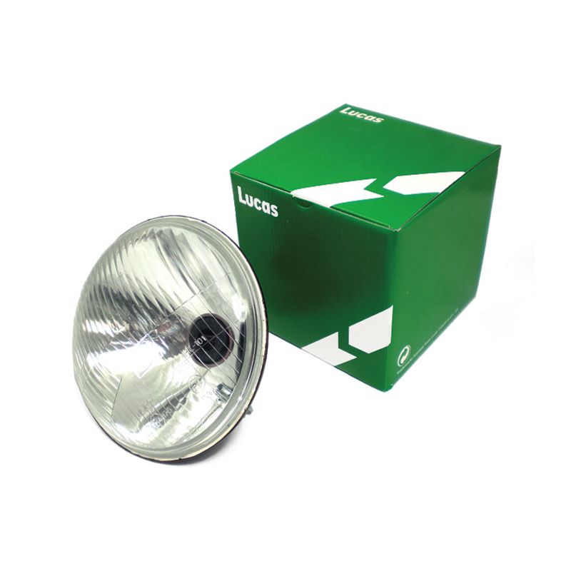 LUCAS 5.3/4" HEADLAMP RHD H4  WITH PILOT: