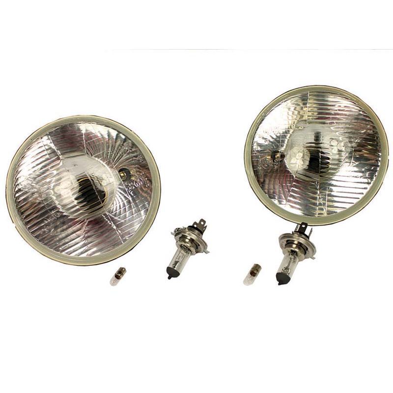 LHD H4 KIT + PILOT WITH BULBS: 7"  MGB, MM