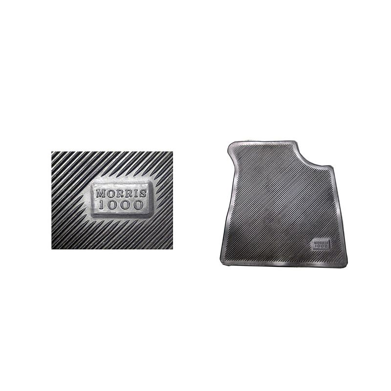 FOOTWELL MAT, RUBBER: MORRIS MINOR SALOON, CONV, TRAV