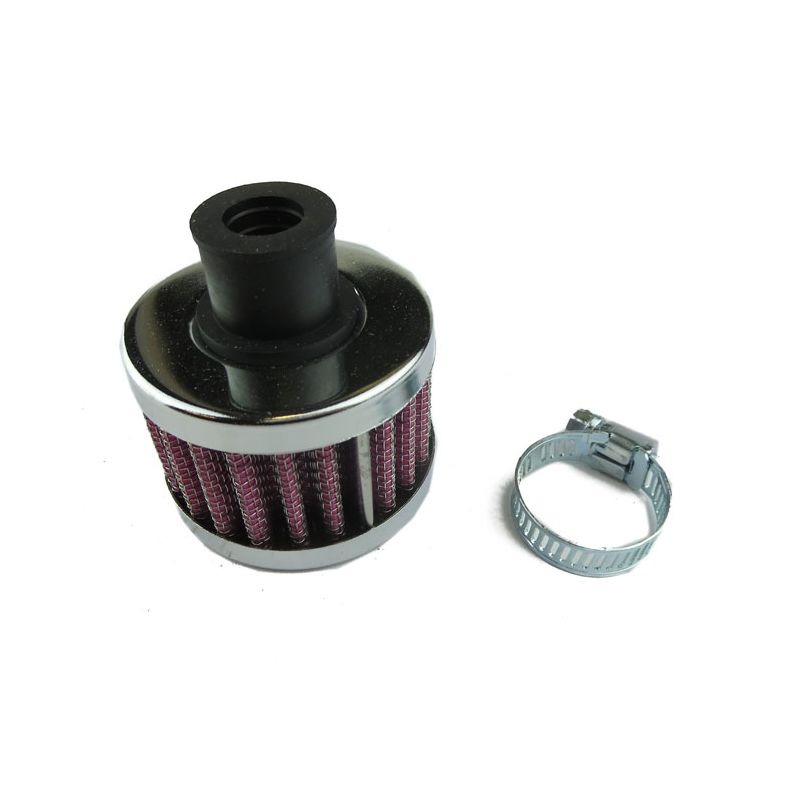 CRANK CASE BREATHER 12MM INLET CHROME: MORRIS MINOR