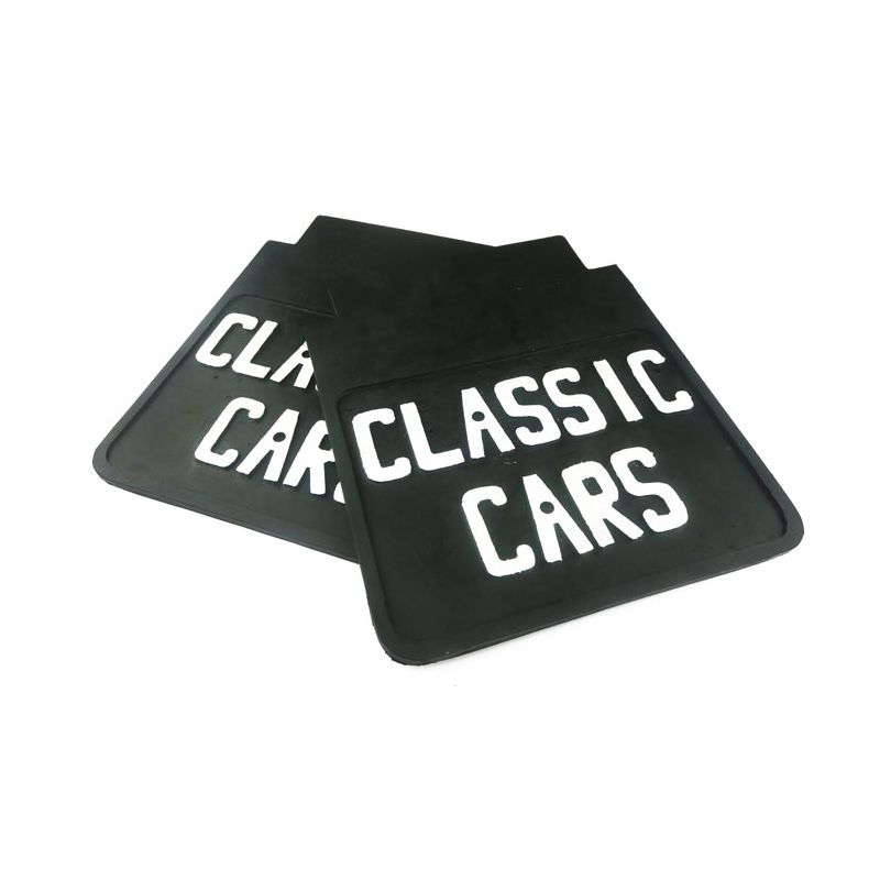MUDFLAPS (PAIR) 'CLASSIC CAR' NO FIXINGS: MORRIS MINOR