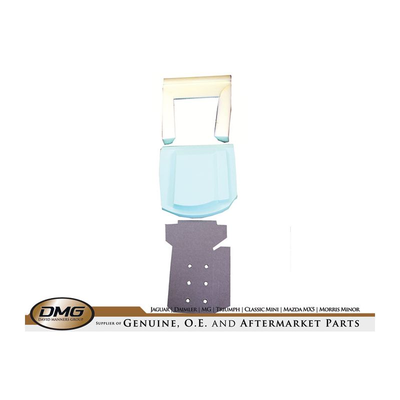 LH SEAT BASE FOAM (FOR RECLINING SEAT):  SPITFIRE MKIV-1500, GT6 MKIII