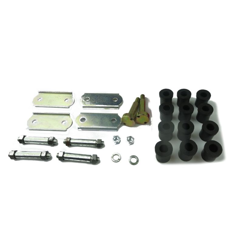 RUBBER BUSH SHACKLE & PIN KIT: MORRIS MINOR