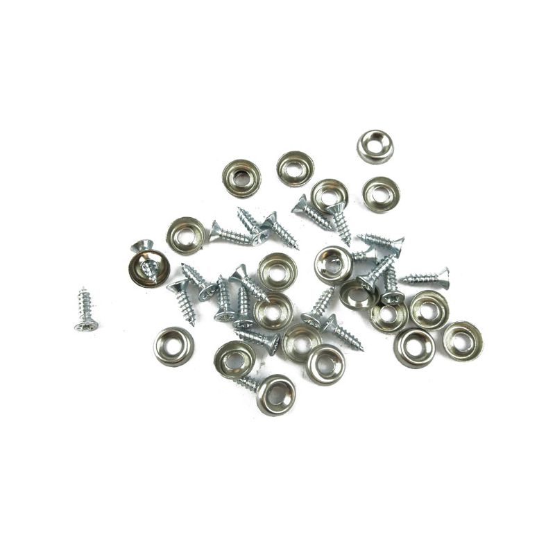 REAR PANELS SCREWS/CUP WASHERS (x20):  MORRIS MINOR
