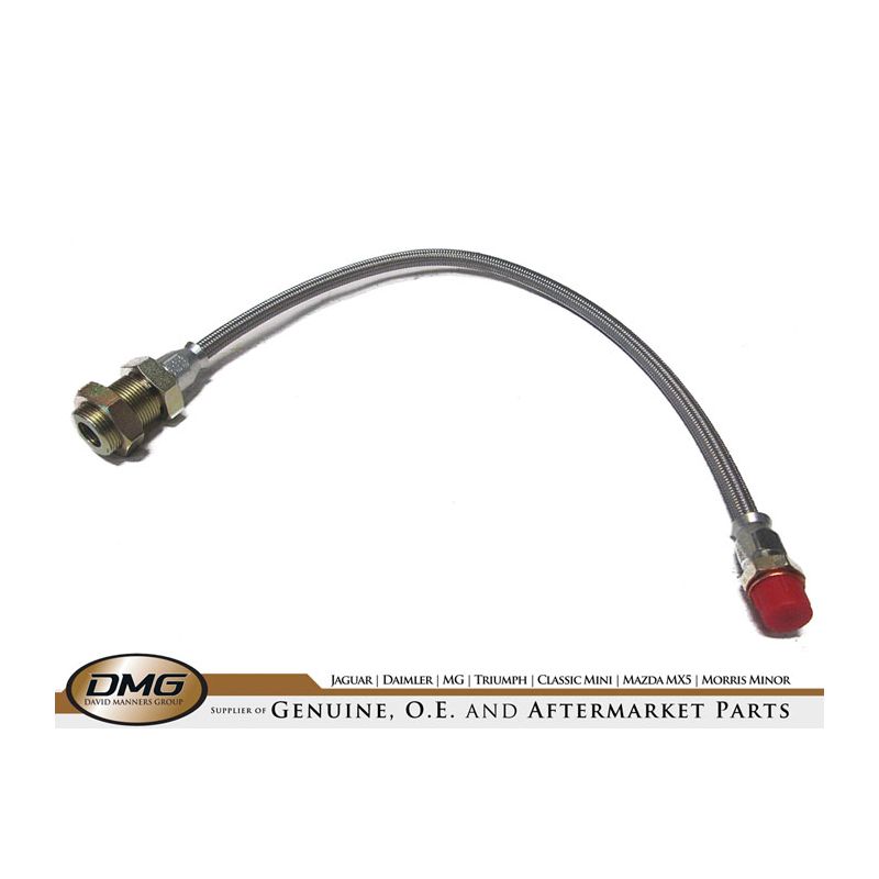 BRAIDED BRAKE HOSE REAR:  TR2