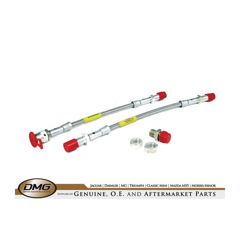 BRAIDED BRAKE HOSES RR PAIR:  TR4A, TR5, TR6