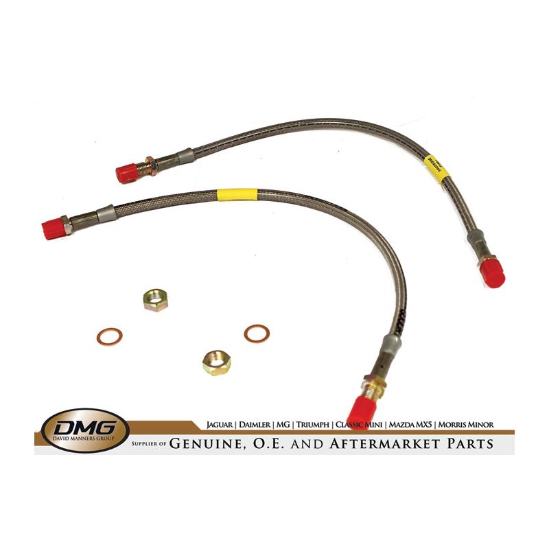 BRAIDED HOSE PAIR:  TR4A, HERALD, VITESSE, SPITFIRE