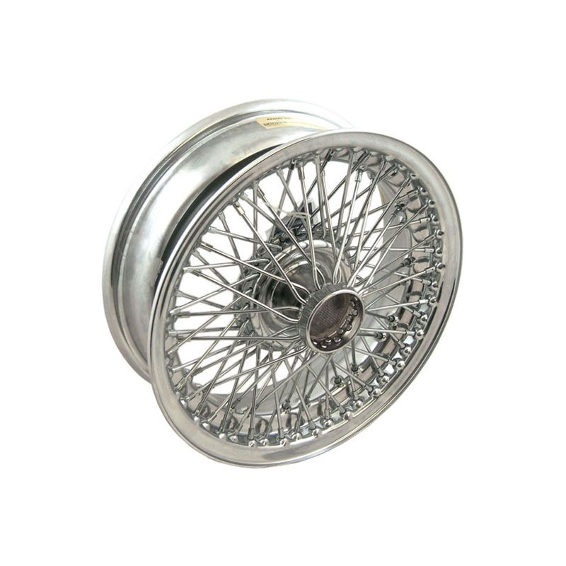WIRE WHEEL-CHROME:  MGA, TR2, TR3, TR3A, AH