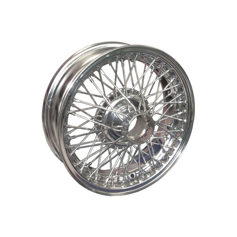 WIRE WHEEL-CHROME:  MGB 62-80