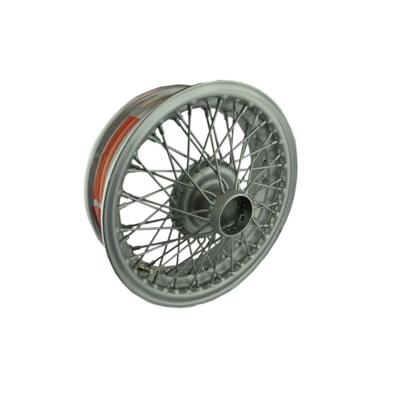 WIRE WHEEL-PAINTED:  MGA, MG TC TF, TR3, TR3A, TR4, TR4A, TR5, AH