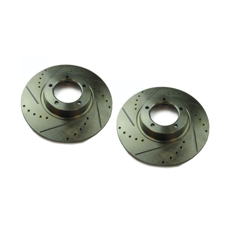 BRAKE DISCS DRILL/GROOVED (PAIR):  MGC, AH MKIII