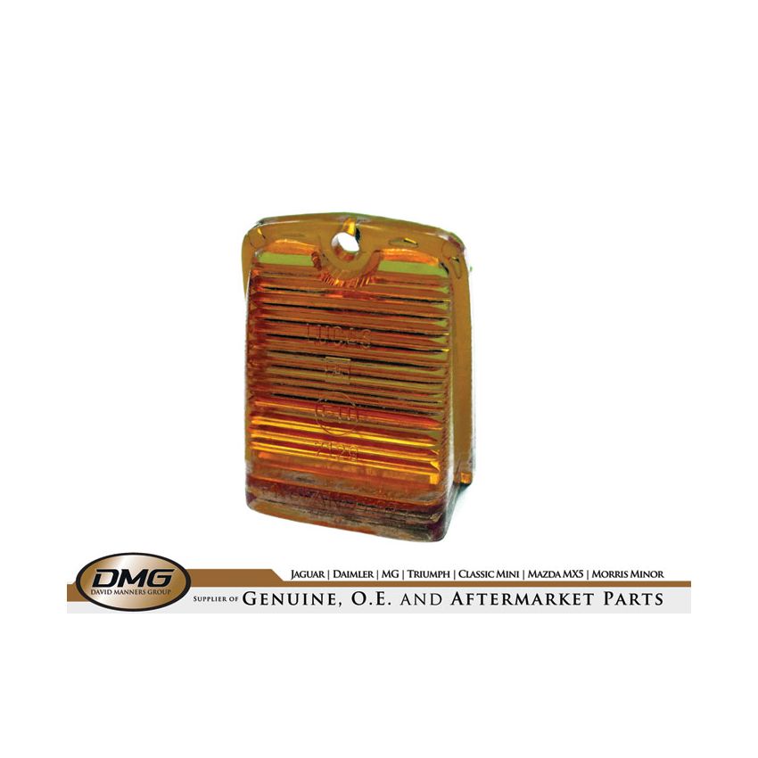 LENS AMBER SIDE LAMP:  MGB, MGC 62-69, SPITFIRE