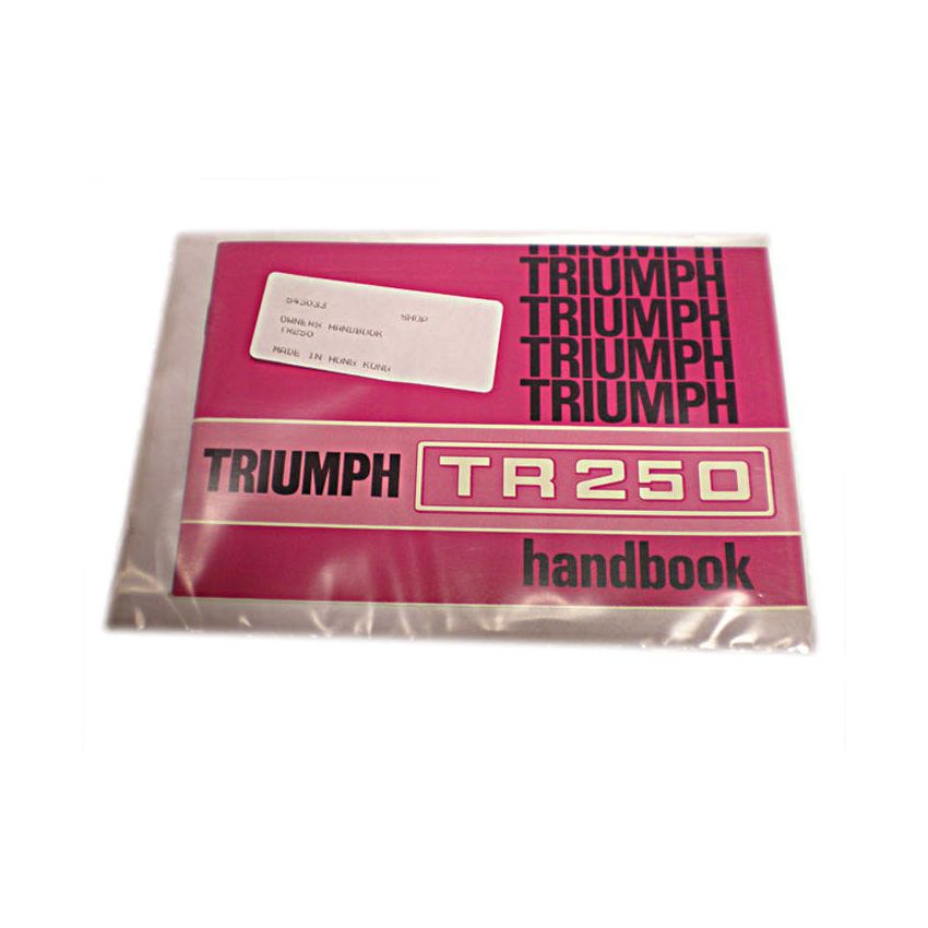 OWNERS HANDBOOK:  TR250