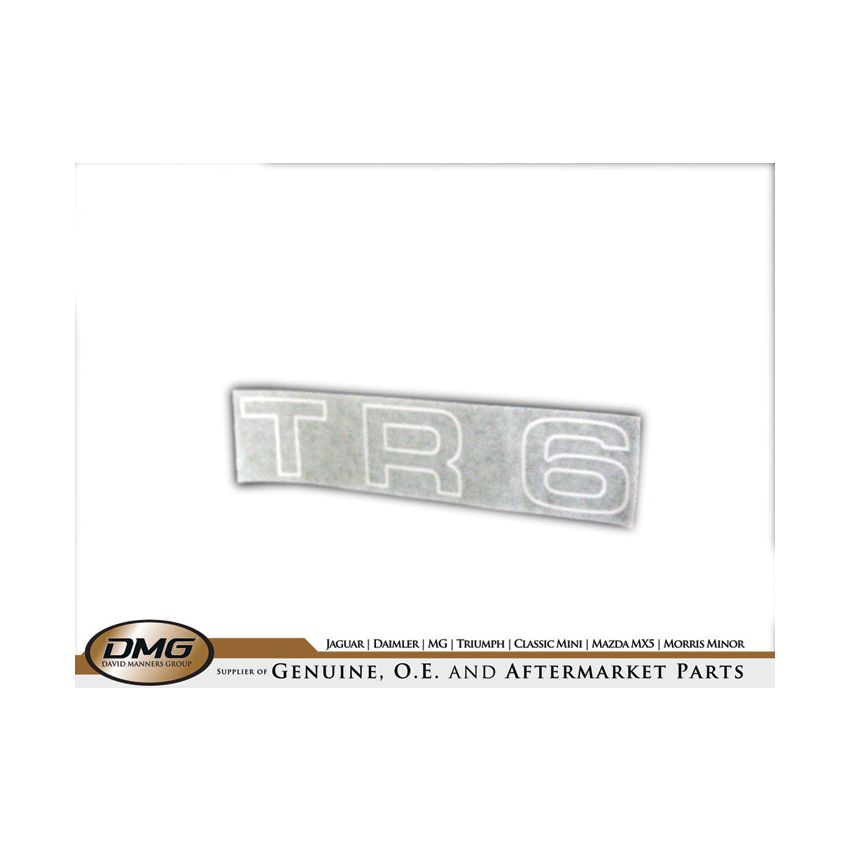 REAR WING DECAL (WHITE):  TR6