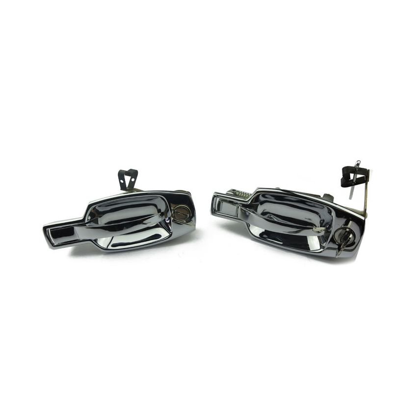 EXTERIOR HANDLES (PAIR CHROME):  SPITFIRE 71-77, GT6 MKIII