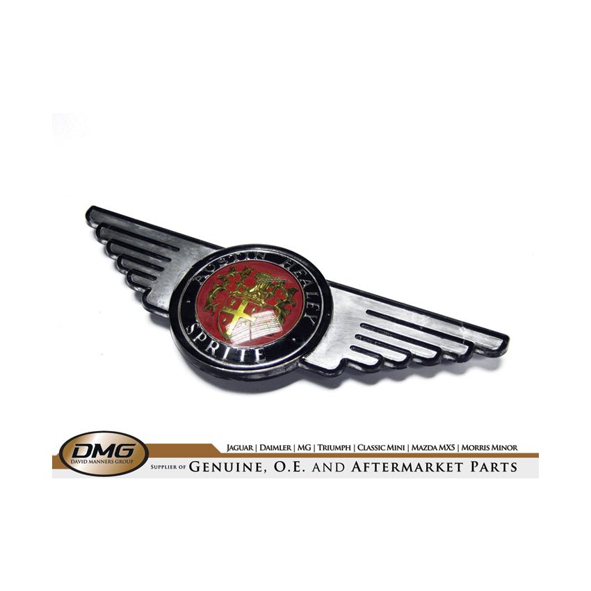 WINGED BONNET BADGE:  SPRITE 1961-69