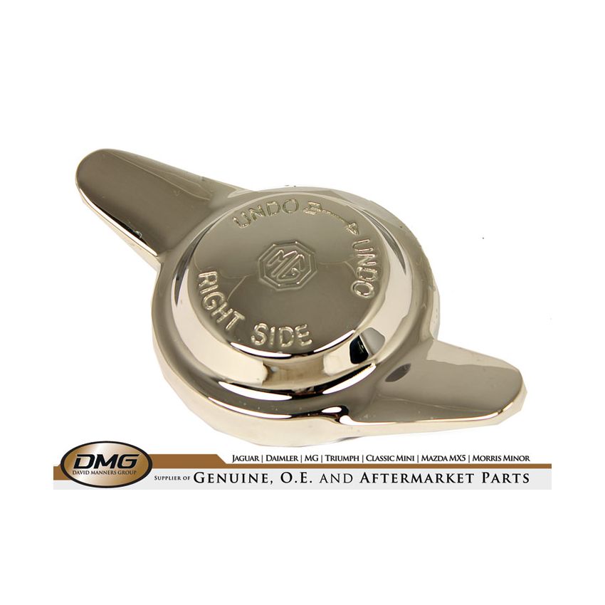 RH SPINNER (2-EARED) 8 TPI (LOGO):  MGB