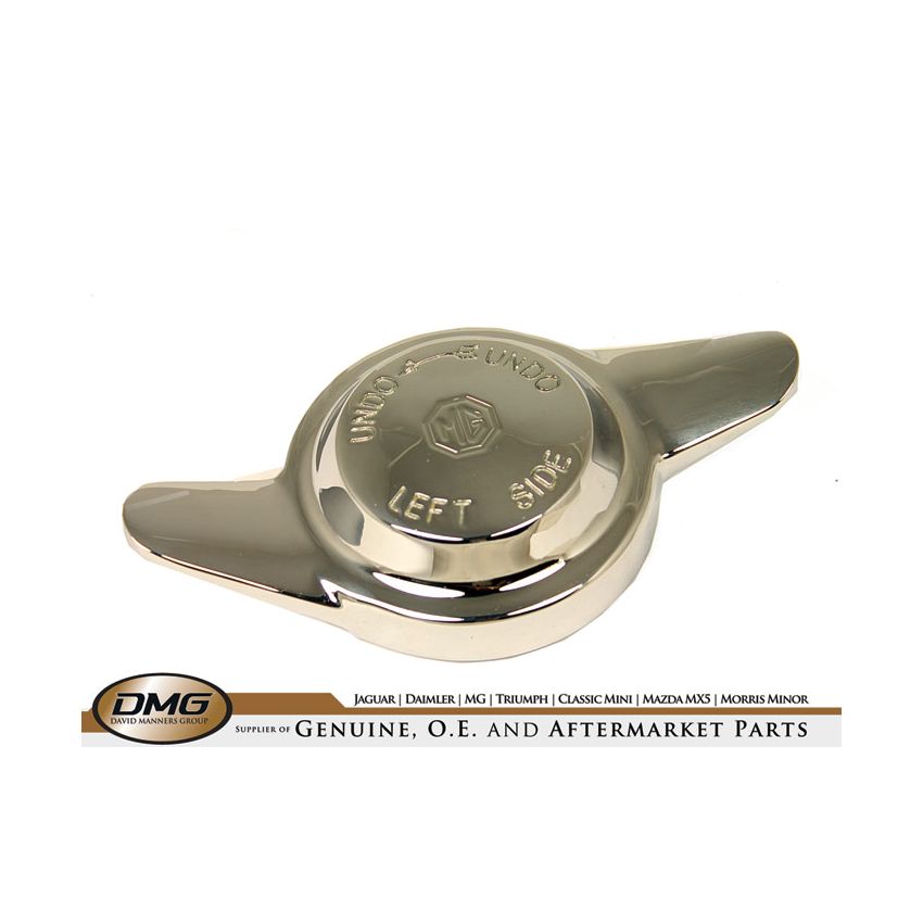 LH SPINNER (2-EARED) 8 TPI (LOGO):  MGB