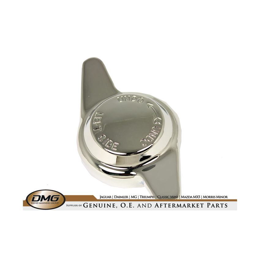 LH SPINNER (2-EARED) 8 TPI:  MGB, TR2, TR3A, TR5, TR6, AH, S&M