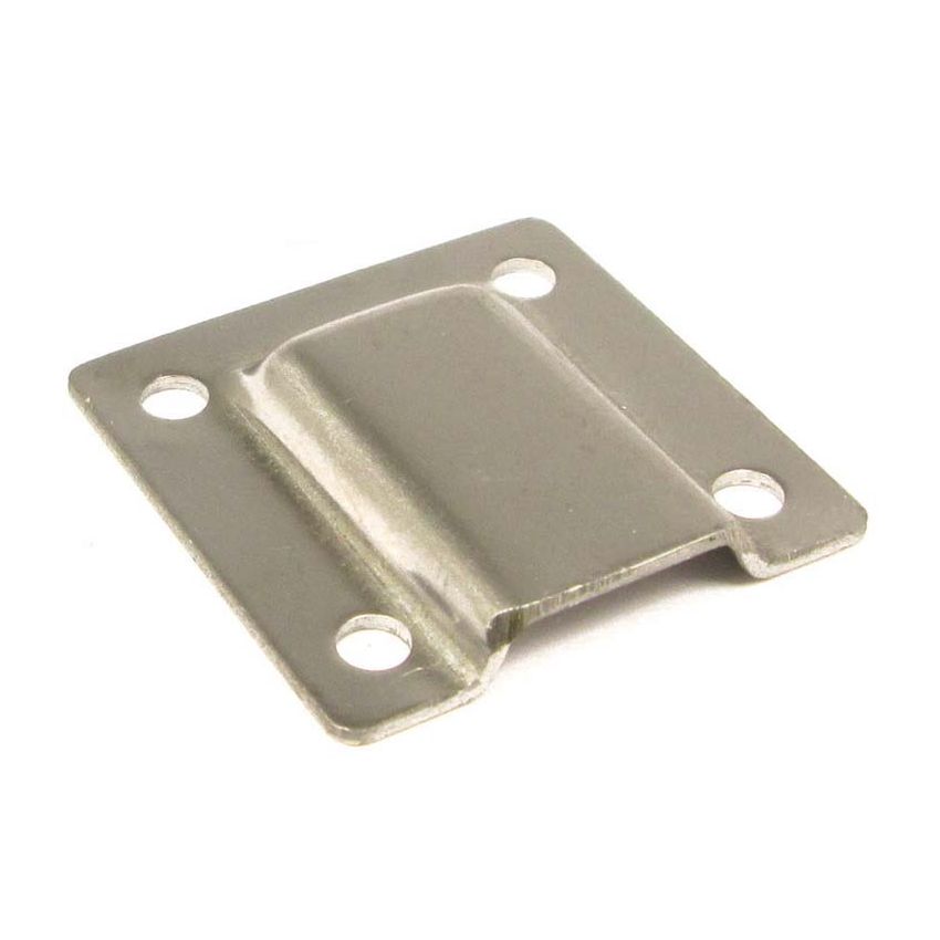 HOOD FIXING PLATE (S/S):  MGB 62-80