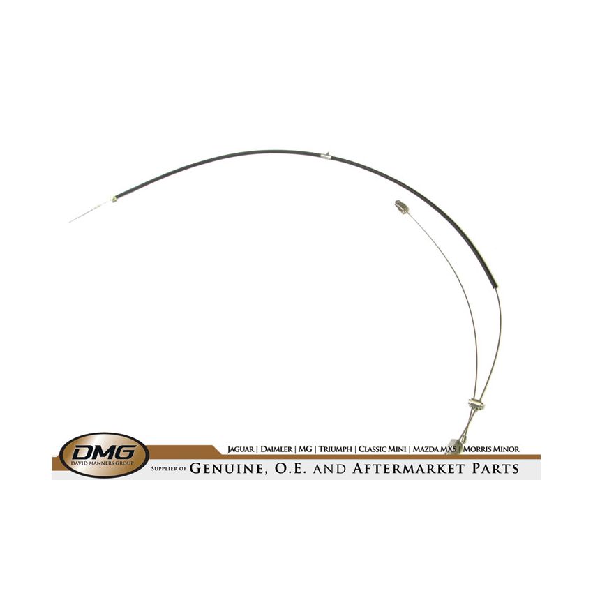 HANDBRAKE CABLE (WIRE WHEEL):  MGB 65-67