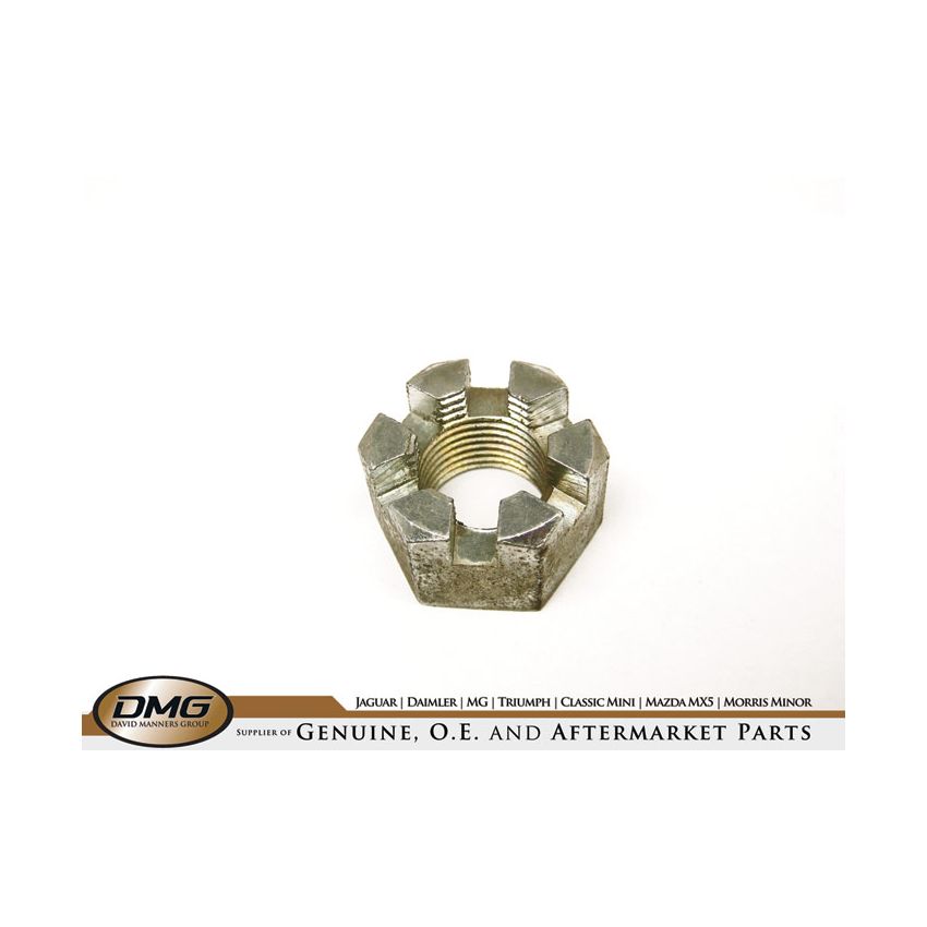SLOTTED NUT:  MGB 62-80