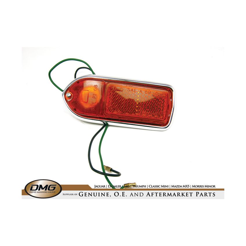 RH FRONT SIDE MARKER LAMP:  MGB 70-80