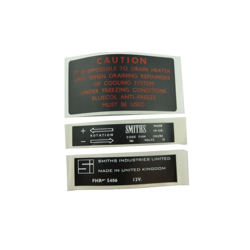 SMITHS HEATER SET 3: