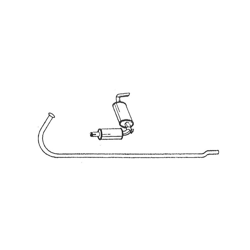 EXHAUST SYSTEM:  MIDGET MKIII MKIV