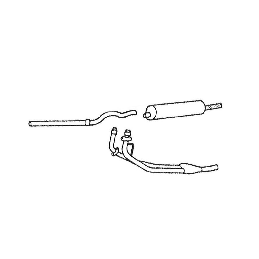 EXHAUST SYSTEM:  MGA TWINCAM