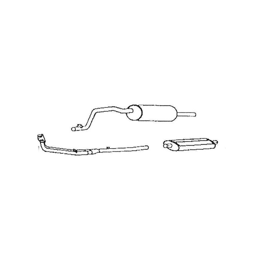 EXHAUST SYSTEM:  TR7 76-81